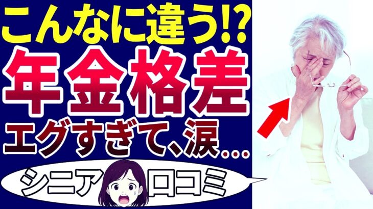 【老後の現実】人によってこんなに年金って違うの⁉真面目に生きてきたのに、ヒドイ格差！シニアの口コミを20個ご紹介します！＜老後・シニアライフ＞