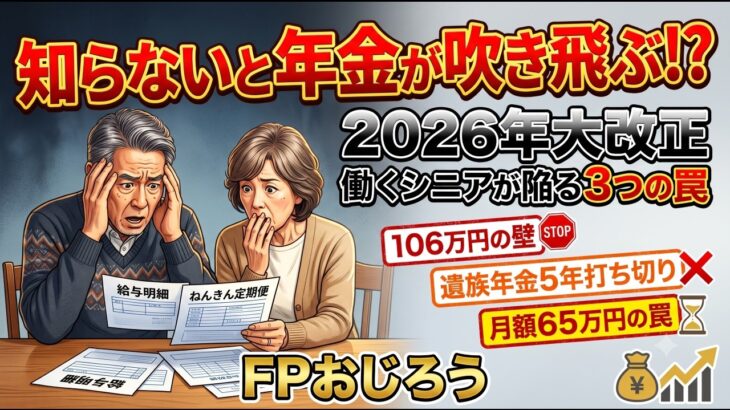 【2026年大改正】知らないと年金が吹き飛ぶ!? 働くシニアが絶対に知るべき「3つの罠」と対策