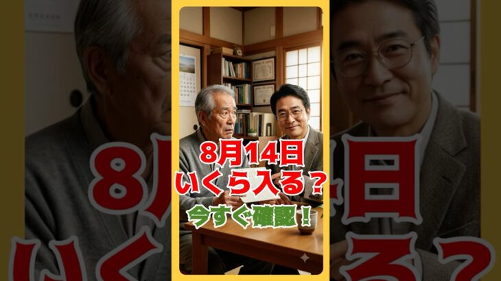 【2026年最新】8月14日の年金はいくら？支給日前に必ず確認してください！