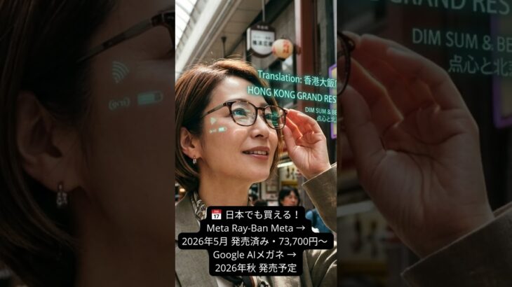 スマホの次が来た！2026年「AIメガネ」って何ができるの？【スマホ教室】