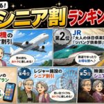 【2026年最新】お金が貯まるシニア割引TOP10！この動画でしかわからない意外なシニア割は○○【シニアとお金】