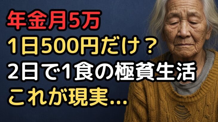 「年金だけでは2日で1食でも厳しい」年金月5万で生きる74歳女性の極貧生活と老後の現実