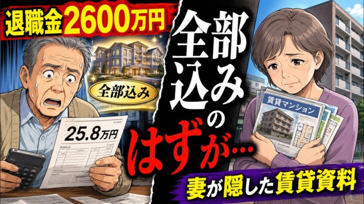 【漫画】退職金2600万円で“全部込み”のシニアマンションに入った68歳夫…妻が隠していた駅前賃貸の資料に言葉を失った。
