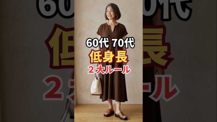 低身長コーデの2つのルール【60代70代】#小柄#シニアファッション