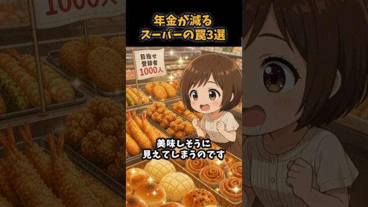 【シニア】年金が減るスーパーの罠3選#シニア #年金 #年金生活 #雑学 #老後