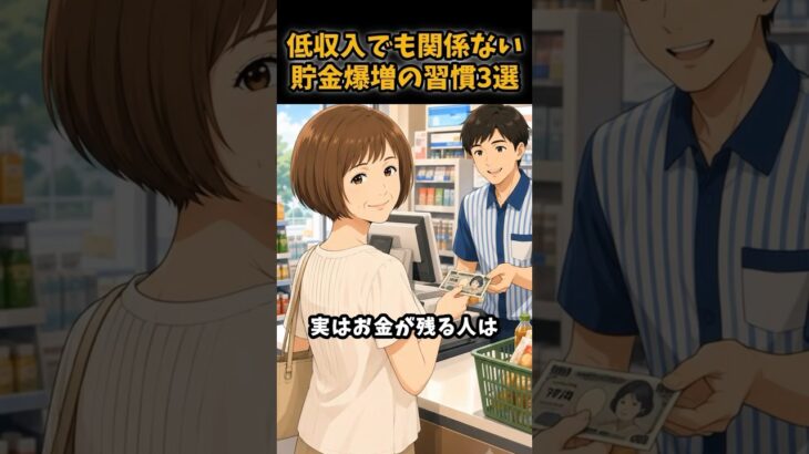 【シニア】低収入でも関係ない貯金が爆増する習慣3選#シニア #年金 #年金生活 #雑学 #老後