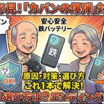 【命を守る】シニアのスマホが突然火を噴く！？モバイルバッテリー発火の真因と今すぐできる3つの絶対対策と発火しない究極のバッテリー選び