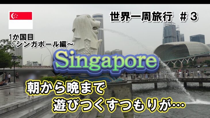 【世界一周旅行 ＃３】　シンガポール3日目　/ シニア夫婦 / 年金生活 / 海外旅行 / リタイア / 50代 / シニア旅 / カトン / バシャコーヒー / TWG / マーライオン