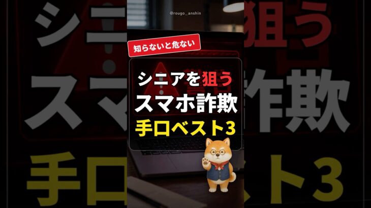 【知らないと危ない】シニアを狙うスマホ詐欺の手口ベスト3