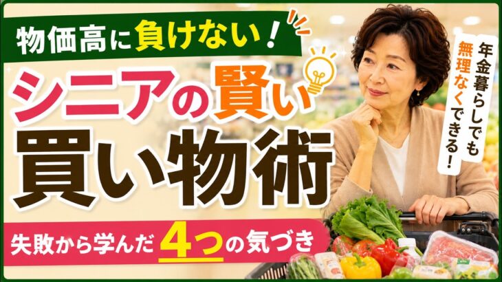 【物価高でも大丈夫】年金暮らしで食費が自然に減る！シニアの賢い買い物術4選