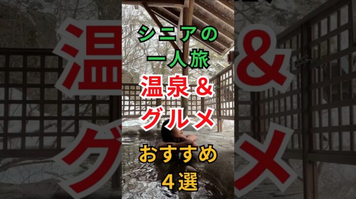 【極上の癒やし】シニア一人旅におすすめの温泉地4選 #シニア一人旅 #温泉旅行 #国内旅行 #シニアライフ #見守りロボット #60歳代 #生活の知恵