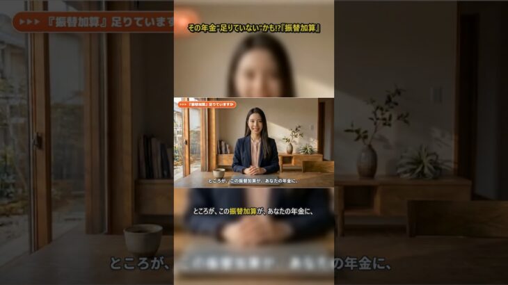 昭和41年4月より前生まれの奥さまへ。あなたの年金、”足りていない”かも…10万人が取りこぼした『振替加算』【元年金事務所】#shorts