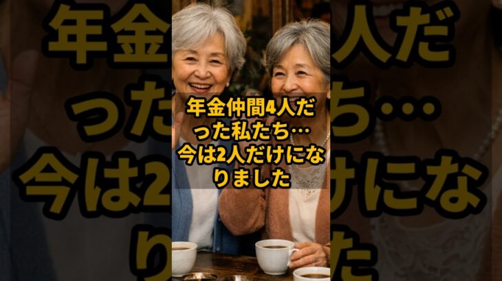 年金仲間4人だった私たち…今は2人だけになりました #shorts #年金生活 #シニアライフ #老後
