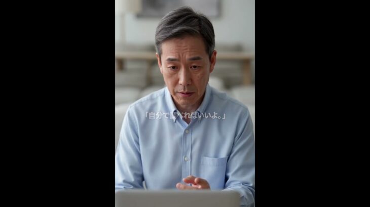 【50代のスマホ】「自分で調べればいい」と言われても｜電話とメール、楽なほうでいい #中年 #名言 #japan #senior  #人生 #50代60代 #ショート動画 #middleages