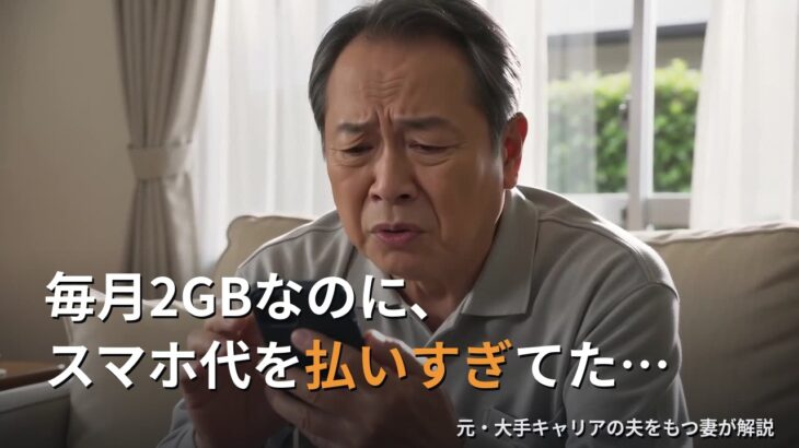 義父のスマホ代を5000円以上下げた話｜乗り換えるべき人・しなくていい人【シニア向け】