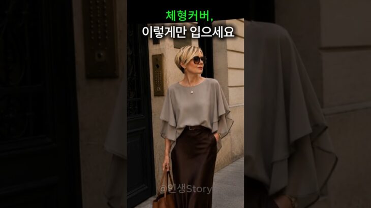 50~70대, 체형 커버 여름 코디! 가오리 핏 블라우스와 린넨 원피스 추천 시니어패션/50대패션/60대패션/70대패션/여름코디/체형커버/가오리핏블라우스/린넨원피스/중년패션/여행룩
