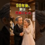 50年後、妻は初めて花嫁になっ#shortsfeed #shorts#シニア夫婦 #年金暮らし #結婚50周年 #夫婦愛 #感動する話 #老後の暮らし #ウェディングドレス #結婚写真