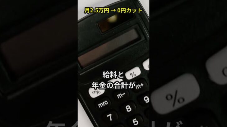 働いても年金が減らない時代へ【51万円→65万円】#shorts