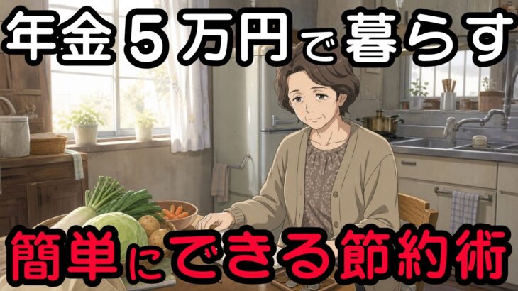 【年金5万円】「こんな結末を迎えるなんて⋯」火の消えた台所で私を救った一言と7つの知恵 | 年金生活 | 節約術 | シニア