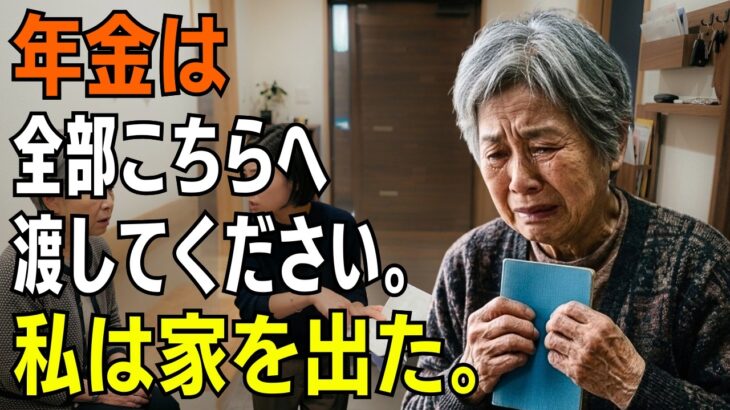 「年金が入ったら、全部こちらへ渡してください。」息子夫婦の一言。私は静かに家を出た → 家族は母が支えていた日常を失った【シニアライフ】【60代以上の方へ】