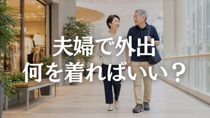 【60代メンズファッション】妻との外出で自分だけ近所着に見える原因｜頑張りすぎない夏服の整え方