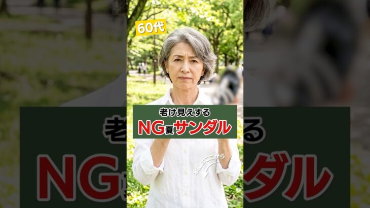 60代 美容・ファッション｜必見夏の老け見え夏サンダル5選 #60代ファッション #60代 #60代の生き方 #60代からの生き方  #60代女性 #60代からの人生 #シニアライフ #シニア