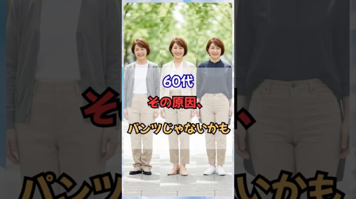 60代、ユニクロのパンツがしっくりこない…。原因はパンツじゃなかった #60代ファッション #シニアファッション #50代ファッション #60代コーデ #50代コーデ