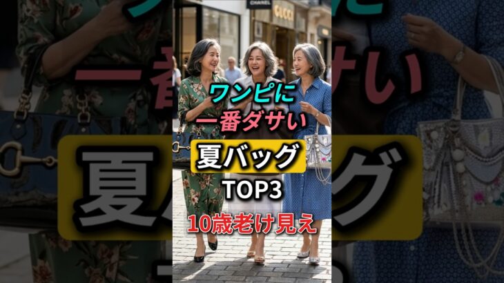 👗 60代から、夏ワンピはバッグひとつで10歳老けて見えます #夏ワンピ #シニアファッション #60代ファッション #shorts
