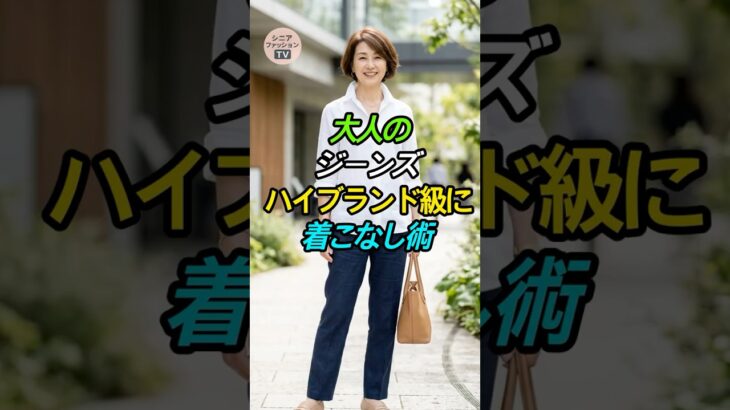 60代からのジーンズは「品格」で着る。ハイブランドのように見せる3つの公式