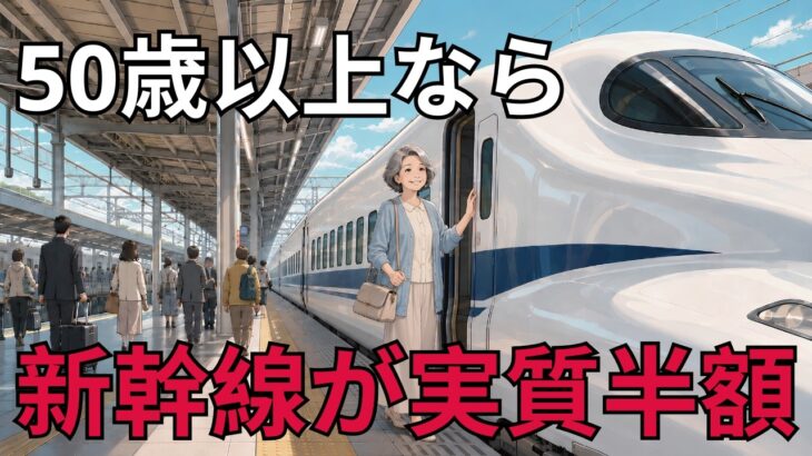 【60代】知らないと大損！新幹線が安くなるシニア割引5選。実質半額の旅へ