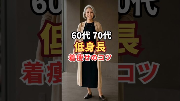 【60代70代】低身長ぽっちゃりさんがやせ見えする3つのコツ！#身長150㎝#シニアファッション#小柄コーデ