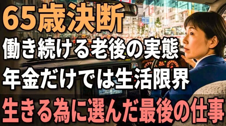 65歳女性、年金７万円タクシードライバー『シニアの生活苦が悲惨』生きるために選んだ最後の仕事。
