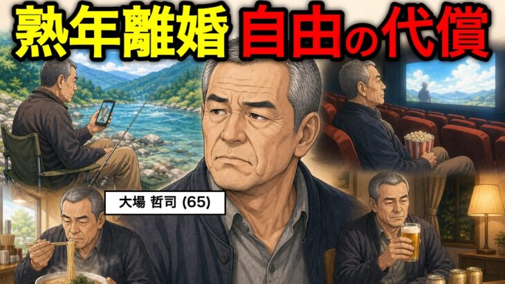 【漫画】熟年離婚で”自由”を選んだ65歳夫のリアルとは？5年かけてたどり着いた「本当の大黒柱」