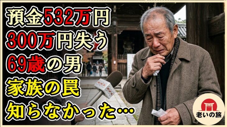 【シニアライフ】69歳の男が陥った罠──30年かけて貯めた532万円が消滅。「あの時、身内を信じなければ…」老後破綻を招いた致命的な過ち。【60代以上の方へ】