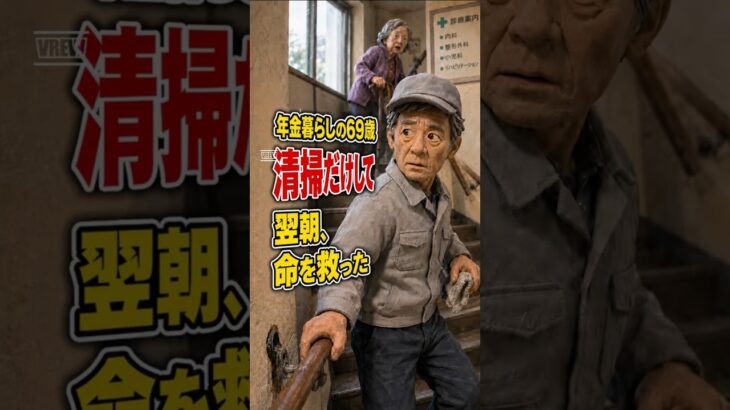 年金暮らし69歳。『清掃だけして』と言われた、その翌日。#shortsfeed #shorts #年金暮らし #シニア #69歳 #定年後 #清掃員 #仕事の誇り #感動 #人生 #日本