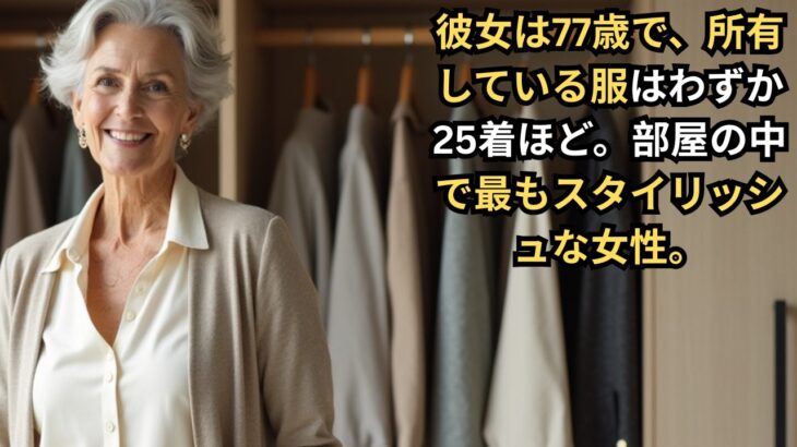 77歳 ― これまで以上に少ない服で、よりスタイリッシュに