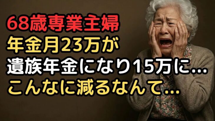 遺族年金9万と自分の年金6万円では「家賃払えず、更新料なんて無理」年金月23万円に頼り過ぎていた専業主婦68歳が見た地獄