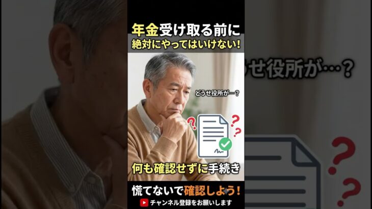 【知らないと後悔】年金を受け取る前に絶対NG！