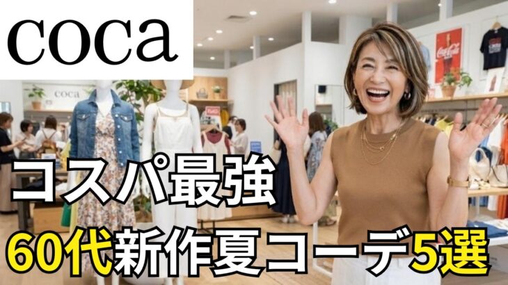 【coca】コスパ最強｜50代60代が若見えする新作夏服コーデ5選