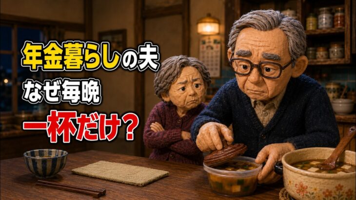 年金暮らしの夫が残した一杯#shortsfeed #shorts#年金暮らし #老後の暮らし #夫婦愛 #シニア夫婦 #家族の優しさ #感動する話 #泣ける話 #みそ汁 #夫婦の物語 #老後