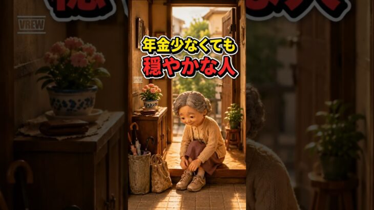 年金が少なくても、なぜか穏やかな人#shortsfeed#shorts#年金生活 #老後の暮らし #シニアの暮らし #一人暮らし #70代 #少ない年金 #穏やかな暮らし #小さな幸せ
