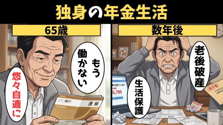 【漫画】年金暮らしを始めた独身男の末路…老後の末路がヤバすぎる…