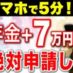 【※期限あり】スマホ申請で年金上乗せ確定！今すぐもらえる給付金完全ガイド【ゆっくり解説】