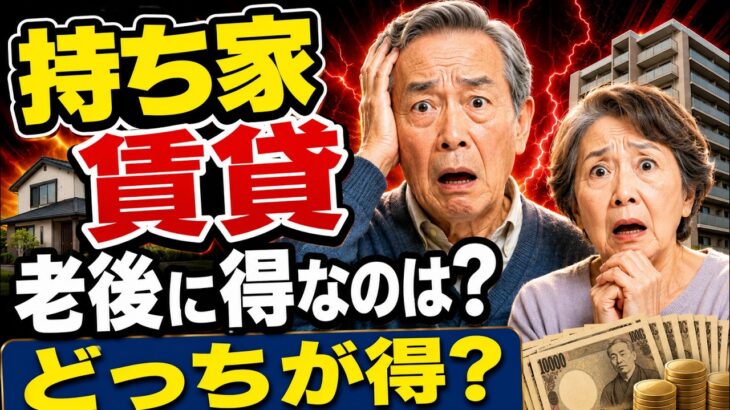 持ち家と賃貸、老後に本当に得なのは？知らないと危ない住居費の差