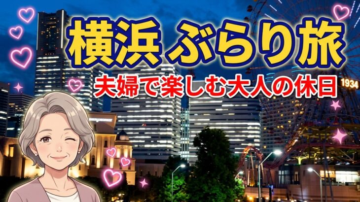 【シニア夫婦旅】シニア夫婦の横浜ぶらり旅💕素敵な景色と中華街グルメに癒やされる休日✨🎶💕横浜で過ごす至福のひととき💕お気に入りを見つける楽しい一日旅🎶✨大人の休日俱楽部パス活用🎶