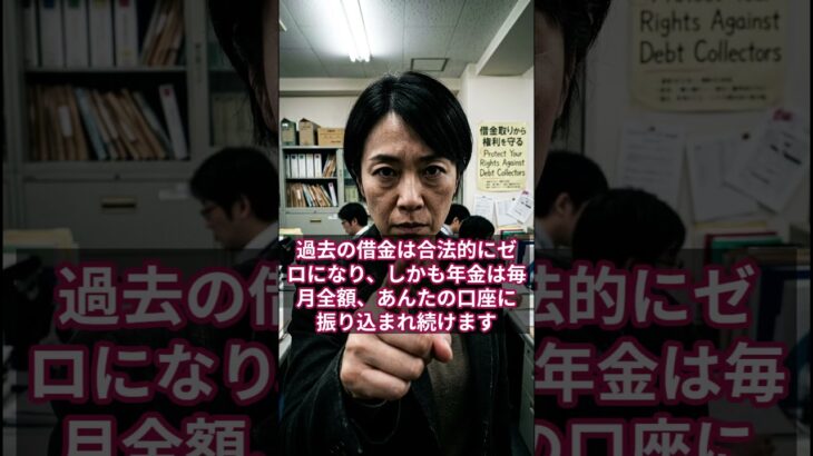 【借金地獄のシニアへ】自己破産しても年金は没収されない！合法的に借金をゼロにする無敵の盾