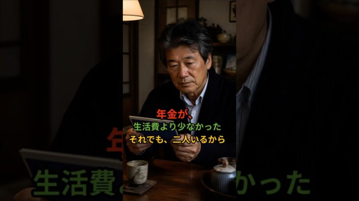 年金が、生活費より少なかった  それでも、二人いるから