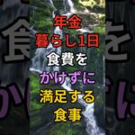 年金暮らしの1日、食費をかけずに満足する食事 #シニア #60代 #70代 #80s #健康 #お金