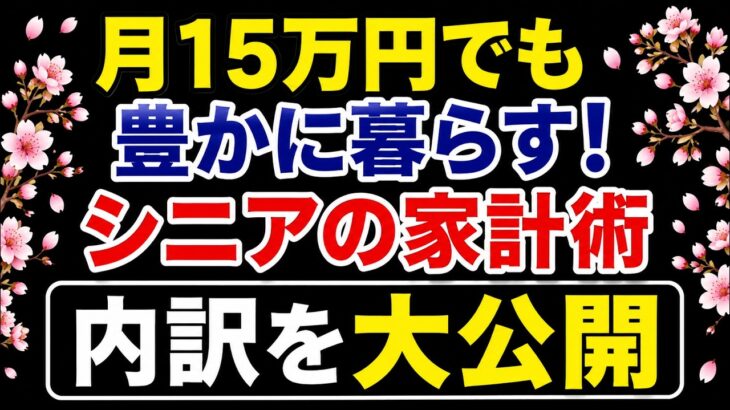 【年金15万円】それでも豊かに暮らせる！シニア夫婦のリアルな1ヶ月家計簿