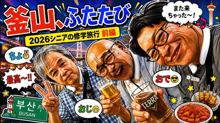 釜山、ふたたび！2026シニアの修学旅行 前編 おでの時間349